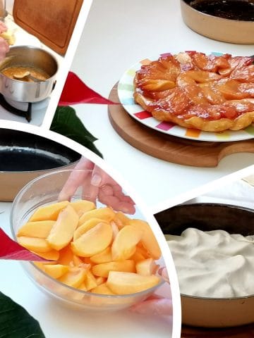 Tatin de kakis - Recette tarte tatin aux kakis. tatin de kakis