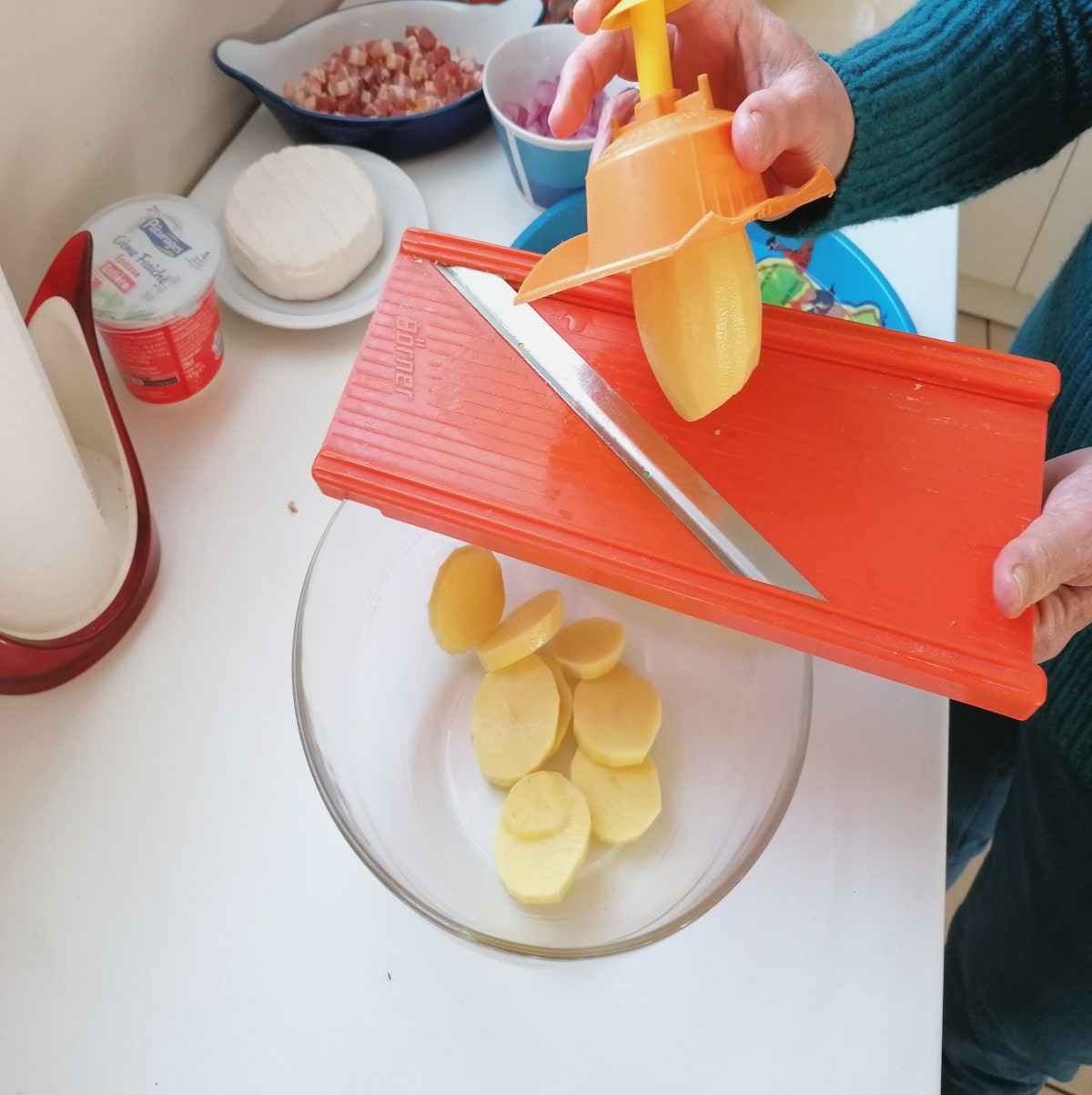 rondelles de pommes de terre