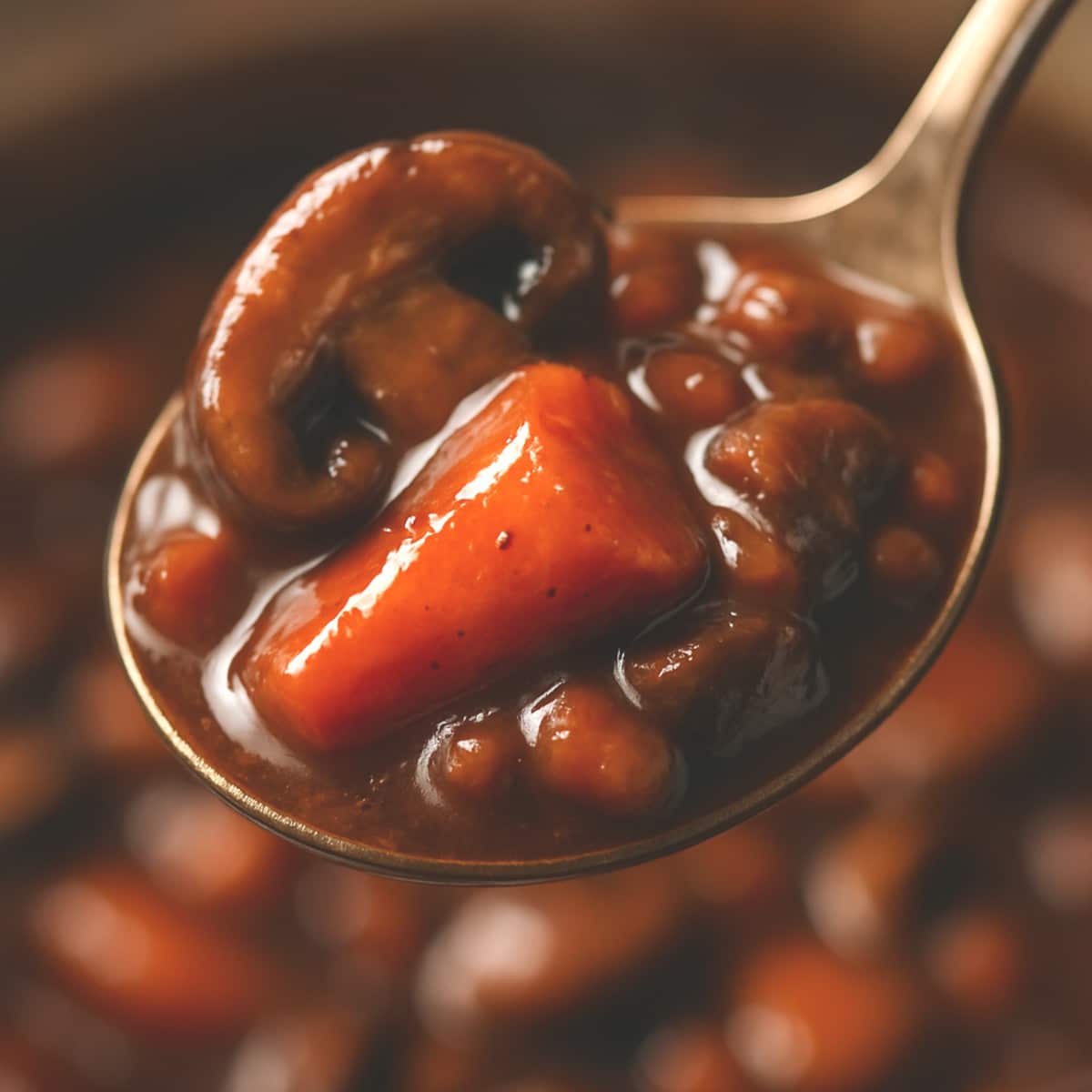 texture fondante bourguignon végétalien, sauce onctueuse vegan, plat mijoté gourmand